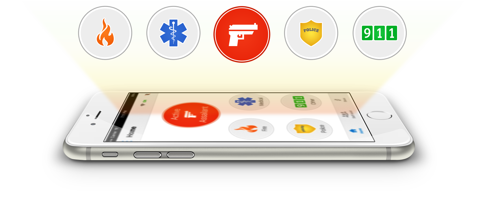 screenshot of Rave Panic Button